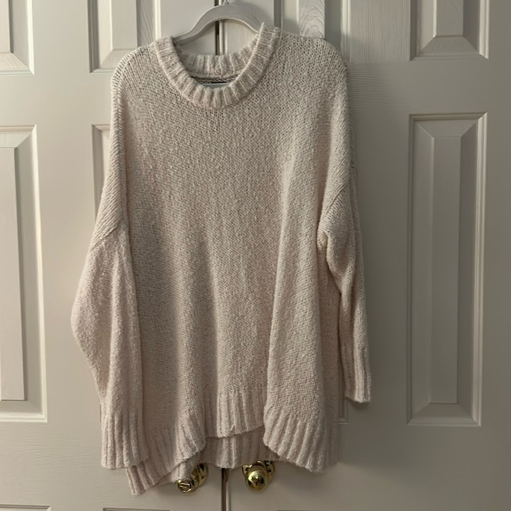Oversized cream sweater